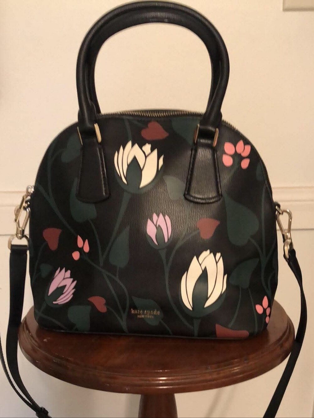 Kate Spade Black Tulip Dome Purse